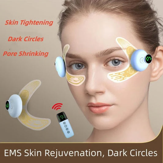 Under Eye Wrinkle Remover EMS Eye Patch, Lifting Eye Massager for Puffiness, Dark Circles & Collagen Production