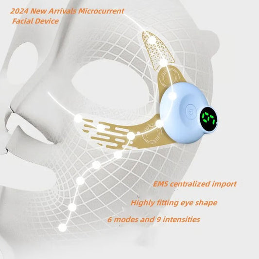 Under Eye Wrinkle Remover EMS Eye Patch, Lifting Eye Massager for Puffiness, Dark Circles & Collagen Production