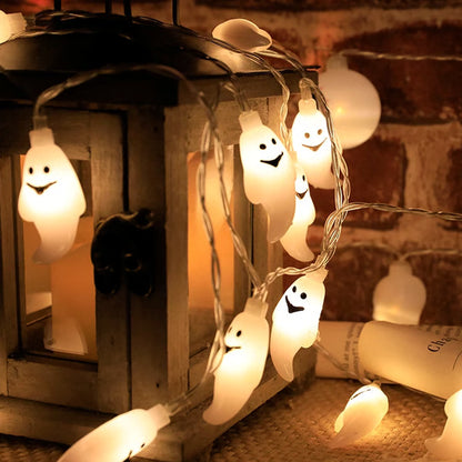 Spooky Halloween Ghost String Lights - LED Night Light