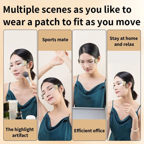 Under Eye Wrinkle Remover EMS Eye Patch, Lifting Eye Massager for Puffiness, Dark Circles & Collagen Production