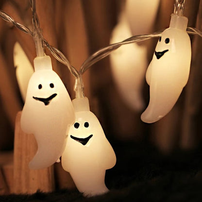 Spooky Halloween Ghost String Lights - LED Night Light