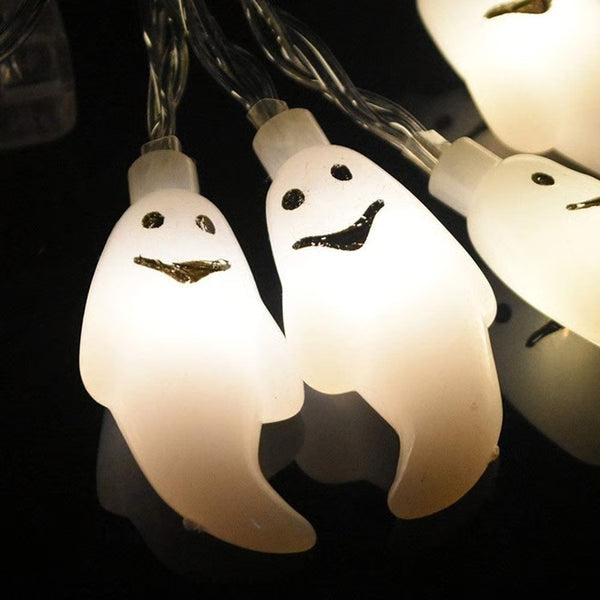 Spooky Halloween Ghost String Lights - LED Night Light