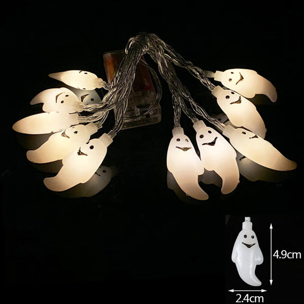 Spooky Halloween Ghost String Lights - LED Night Light